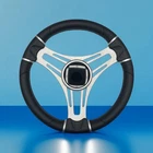 Gussi Italia Boat Steering Wheel Brushed Aluminum Spoke Black Dome New. Price: $115.16.