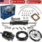 For Single-outboard Powered Boats 350HP Hydraulic Steering System Kit Wheel New. Price: $668.99.