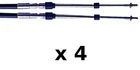 4 Pack 15 Ft Xtreme Control Cables Fits Honda Suzuki Tohatsu Yamaha Nissan New. Price: $297.35.