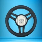 Molinara Marine Steering Wheel Black Brushed Aluminum Spokes Atx New. Price: $148.82.