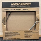 8M0085973 Mercury Quicksilver 12 Foot Throttle & Shift Cable Gen Ii-sae Platinum New. Price: $36.00.