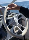 14" White Steering Wheel With Half Wrap Marine Boat W/ Matching Horn New. Price: $130.87.