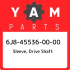 6J8-45536-00-00 Yamaha Sleeve, Drive Shaft 6J8455360000, New Genuine Oem Part. Price: $34.15.