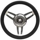 Uflex Boat Foscari Steering Wheel 6-SPOKE Black Stainless New. Price: $257.28.