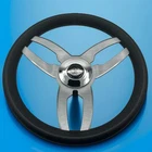 Cabrio Boat Steering Wheel Gray Brushed Alum Spoke Gussi Italia New. Price: $101.53.
