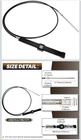 Mechanical Rack & Pinion Steering Cable SSC134XX, Back Mount Single... New. Price: $85.00.