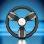 Collina Boat Steering Wheel Dark Gray Inserts - Blank Dome Keyed Only New. Price: $80.63.