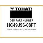 Tohatsu Control Cable (2.4M) / CCX63308 HC49J96-08FT Oem New. Price: $45.50.