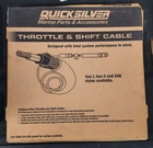 Quicksilver Gen Ii Platinum Single Throttle Shift Cable 8M0082532 Kit 9FT New. Price: $59.99.