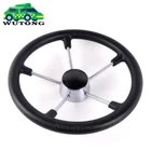 Stainless Steel Marine Boat Steering Wheel Spoke 13.5" Destroyer Style Black New. Price: $37.55.