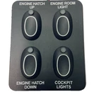 Pursuit Boats Oem Switch Panel Engine Hatch Up Down Cockpit Lights P/n 329827 Dn New. Price: $165.00.
