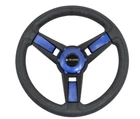 Gussi Model 13 Black/blue Steering Wheel For Advanced EV1 Golf Carts New. Price: $99.99.