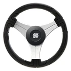 Uflex Ustica 13" Steering Wheel - Black Polyurethane W/silver Spokes & X62 Hub. Price: $58.99.