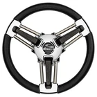 Schmitt Marine Burano Wheel 14" 3/4" Tapered Shaft Black #PU1051B1-04R New. Price: $246.41.