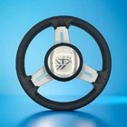 Model 15 Marine Steering Wheel Brush Alum Spokes Atx Boats Logo New. Price: $59.99.