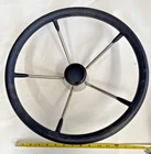 Steering Wheel 15.5" Ss Black Grip Gemlux Spoke Destroyer Fishing Boat New. Price: $19.99.
