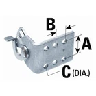 Seastar Dual Cable Hook Clip For 33C Series A:3/4" B:3/8" C:13/64" 035531 Md New. Price: $41.98.