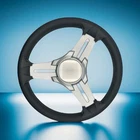 Model 15 Marine Steering Wheel Brushed Aluminum Spokes Blank Center New. Price: $65.99.