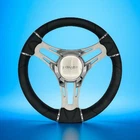 Verona Boat Steering Wheel Gray Brushed Aluminum Spokes Gussi Italia New. Price: $105.75.