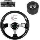 12.5" Flat Drift Racing Steering Wheel 6 HOLES+3 Spokes 3/4" Keyway Hub Adapter New. Price: $38.85.