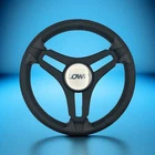 Gussi Italia Marine Steering Wheel Black Brush Metal Spokes Lowe New. Price: $115.30.