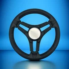 Gussi Italia Marine Steering Wheel Black Brush Metal Spokes Plain New. Price: $139.51.