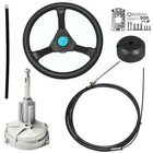 Boat Steering Cable Kit 10FT 12.5 Inch Wheel Rotary Helm Jndo Outboard System New. Price: $179.99.