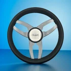 Cabrio Boat Steering Wheel Gray Brushed Alum Spoke Bentley New. Price: $101.53.