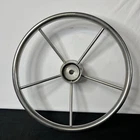 Steering Wheel Stainless Steel 15" - 3/4" Tapered Keyway Gg Schmit Marine Boat Used. Price: $69.75.