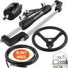 Vevor Hydraulic Outboard Boat Steering Kit 10-24''HOSES 300HP Helm Pump Cylinder New. Price: $572.99.