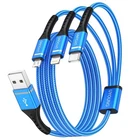 Multi Charging Cable 2PACK 6FT, 3 1 Charger Braided Blue New. Price: $26.64.