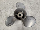 14" X 19P Mercury Stainless Propeller, 48-88440-19, Needs Work, 4.75", P10287 For. Price: $25.00.