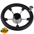 Pebbly Beach 11" Black Marine Boat Steering Wheel. Price: $108.99.