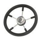 5 Spoke 13-7/8 Inch Stainless Steel Boat Steering Wheel Marine Destroyer Black New. Price: $34.84.