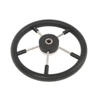 Marine Destroyer 5 Spoke Steering Wheel 13-7/8" With Foam Grip For Boat Yacht Us New. Price: $34.65.