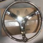15 1/2" Boat Marine Steering Wheel With Knob Stainless Steel 5/8 Shaft Used. Price: $89.95.