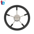 13-7/8 Stainless Steel Boat Steering Wheel 5 Spoke With Foam Marine Destroyer New. Price: $34.16.