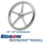 Edson Stainless Steel Destroyer Wheel 36" Diameter, 3/4" Taper Powerboat New Oem. Price: $400.00.
