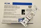 Lot Of 10/100 Eaton 1301-7W White 15A Single Pole Toggle Light Switch 120V *new*. Price: $115.00.