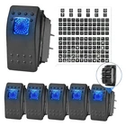 6X Marine Boat Car Truck Rocker Switches Blue Led Spst 4 Pin On-off Waterproof New. Price: $17.95.