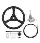 Carmocar Boat Rotary Steering Kit 12FT Cable 13.5" Wheel Tapered Shaft Formarine Open. Price: $66.49.