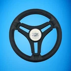Gussi Italia Marine Steering Wheel Black Brush Metal Spokes Regal New. Price: $115.30.