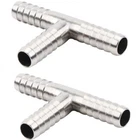 Beduan Stainless Steel 1/4" Hose Barb T-shape CO2 Splitter Fitting Pack New. Price: $17.67.