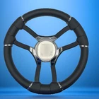 Malera Boat Steering Wheel Black Aluminum Spokes Chrome-style Sunchaser Logo New. Price: $121.27.
