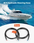 Hydraulic Hose Kit, 16 2-PIECE Leak-proof Tpee Outboard Steering Wit New. Price: $97.13.