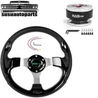 320MM Flat Drift Racing Steering Wheel 6 Holes + Ball Quick Release Adapter New. Price: $55.55.
