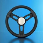 Model 15 Marine Steering Wheel Black Brushed Aluminum Spokes Blank Dome New. Price: $65.99.