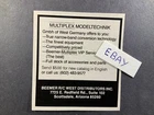 1989 Ad. Multiplex Modeltechnik. Gmbh Of West Germany. Beemer R/c Dist. Used. Price: $5.99.