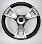 Model M013 Black/silver Marine Steering Keyed Hub Soft Touch Rim Abs Spokes New. Price: $84.69.