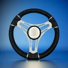 Gussi Italia Boat Steering Wheel Brushed Aluminum Spokes Plain New. Price: $105.75.